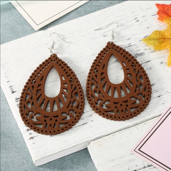 Boho Updated Teardrop Earrings - Picture 2 of 3